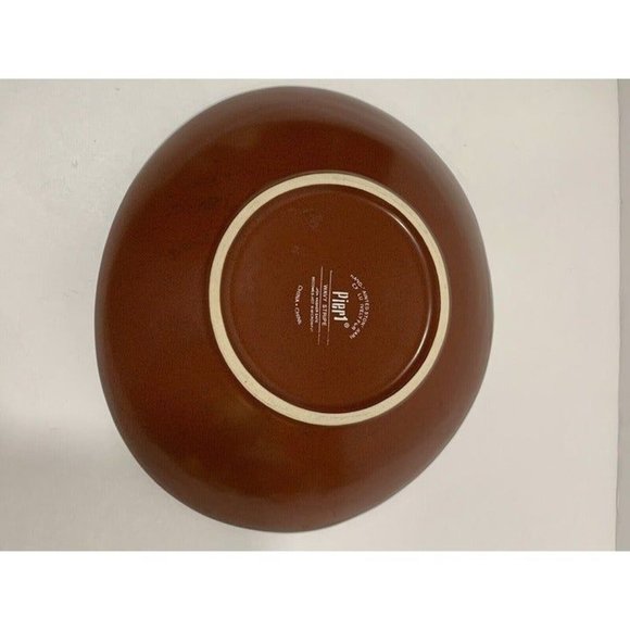 Pier 1 Wavy Stripe Bowl Soup Cereal Multicolor Stripes Embossed 9” X 8” 1 Bowl - Picture 7 of 9